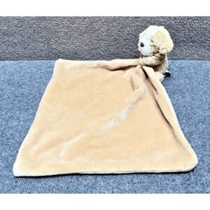 Jellycat Bashful Puppy Plush Soother Beige Tan Dog Lovey Blanket Retired EUC